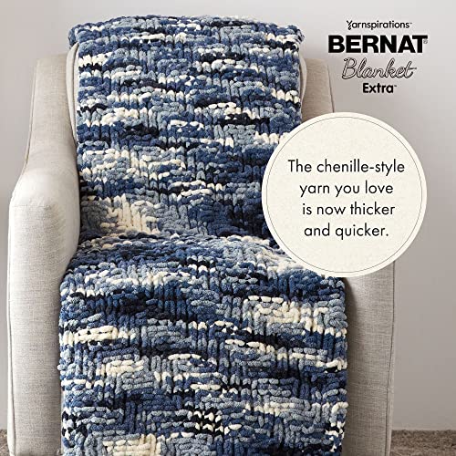 Image of Bernat Blanket Extra Light Teal Yarn - 2 Pack of 300g /10.5oz - Polyester - 7 Jumbo - 97 Yards - Knitting /Crochet