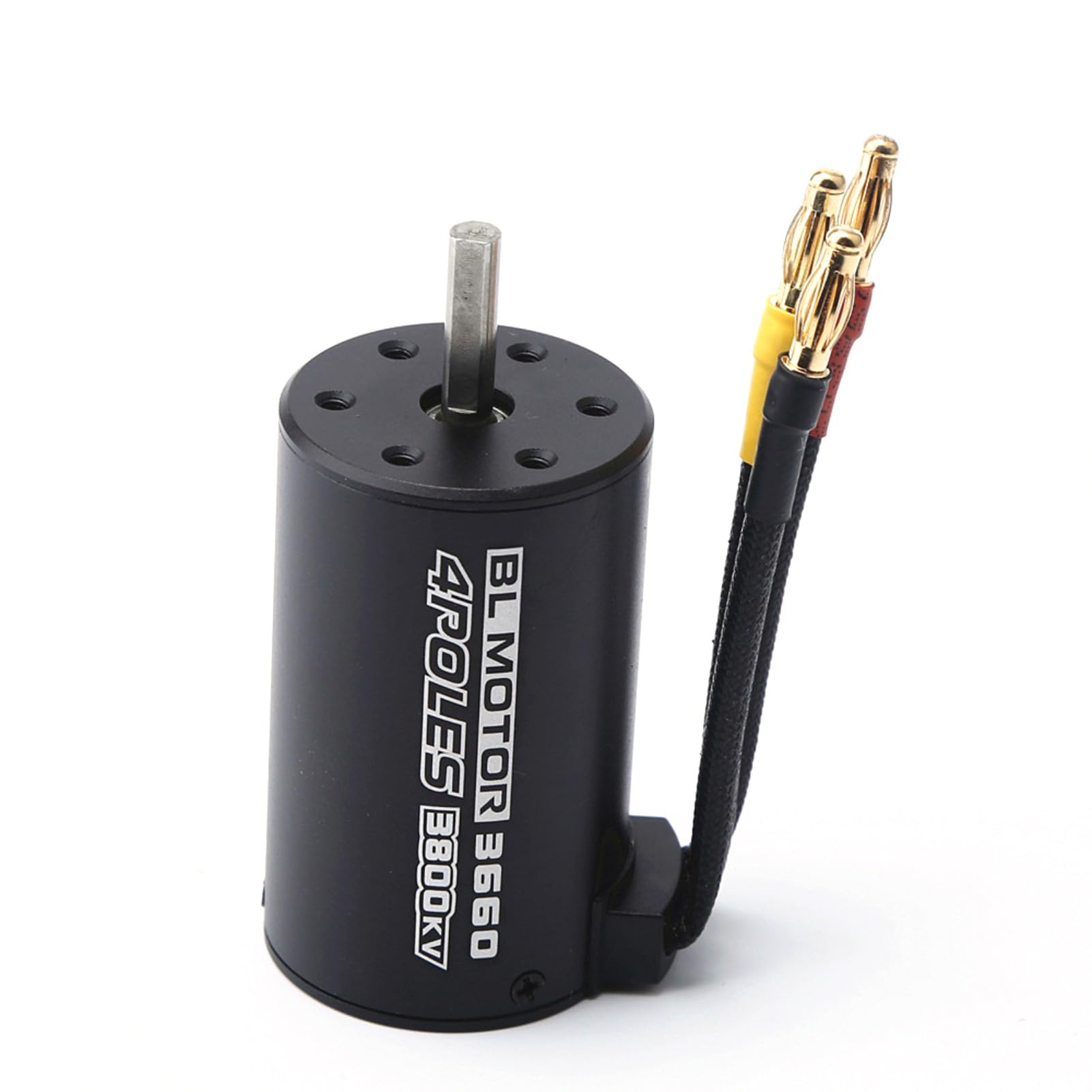 ZJchao Brushless Motor, Rc Brushless Motor Esc Combo Rc 3660 3800KV for 1/8 1/10 Remote Control Truck (3800KV)
