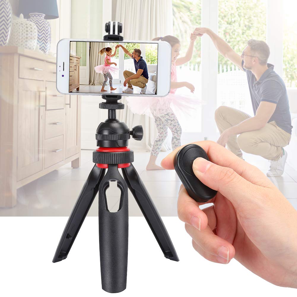 Treppiede per telefono cellulare con telecomando Bluetooth Archiviazione desktop integrata Fotocamera portatile Accessorio per treppiede con testa a sfera Trasmissione in diretta