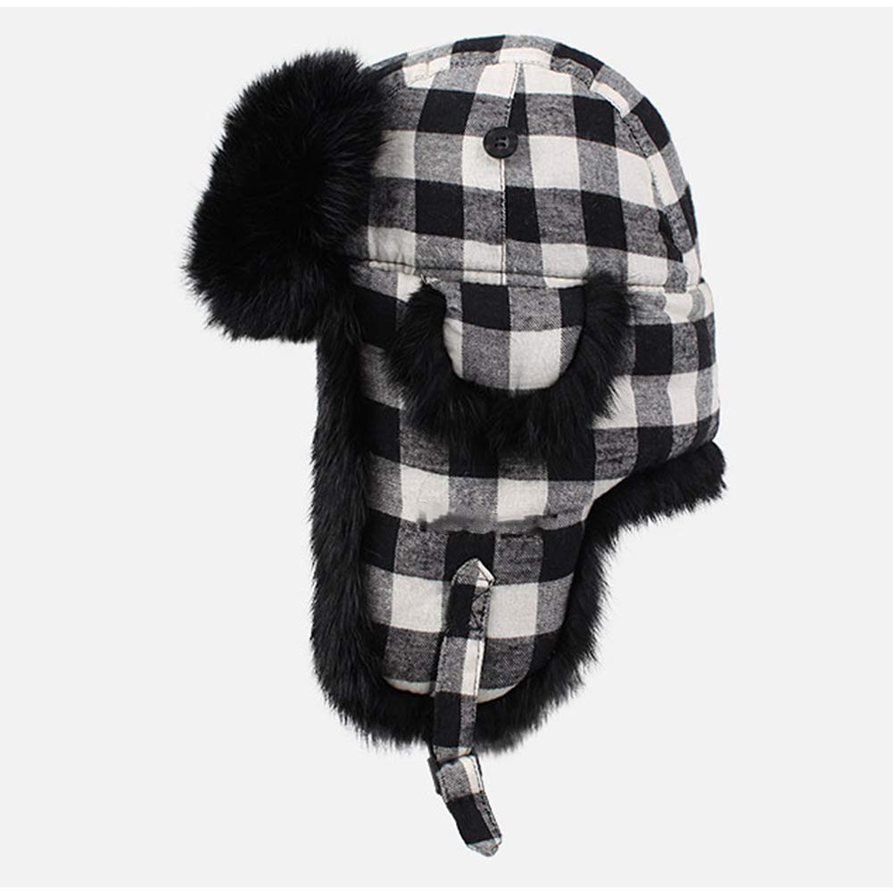 DongBao Berretto di Pelliccia Cappello Russo con Pelliccia Unisex Cappelli Aviatore Inverno Caldo