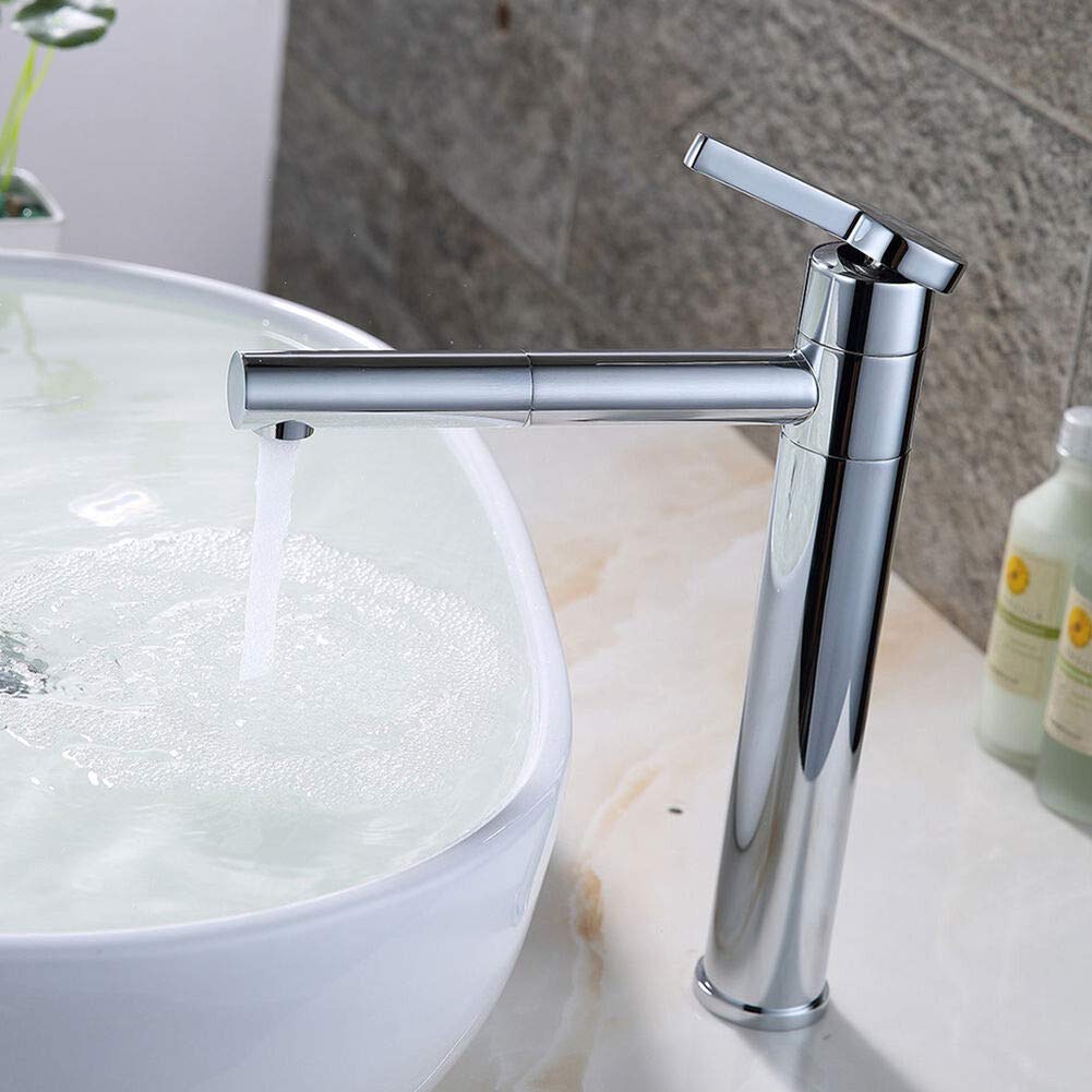 Grifo giratorio 360º para lavabo, grifo mezclador para cocina y baño