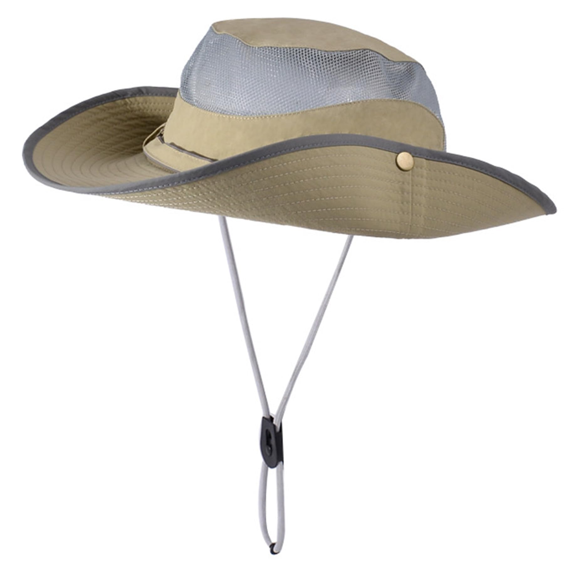 Feng Shui， Sombrero de Sol de ala Ancha para Mujer – Protección UV al Aire Libre Pesca Senderismo – Sombrero de Cubo Transpirable Impermeable de Secado rápido para Viajes de Verano