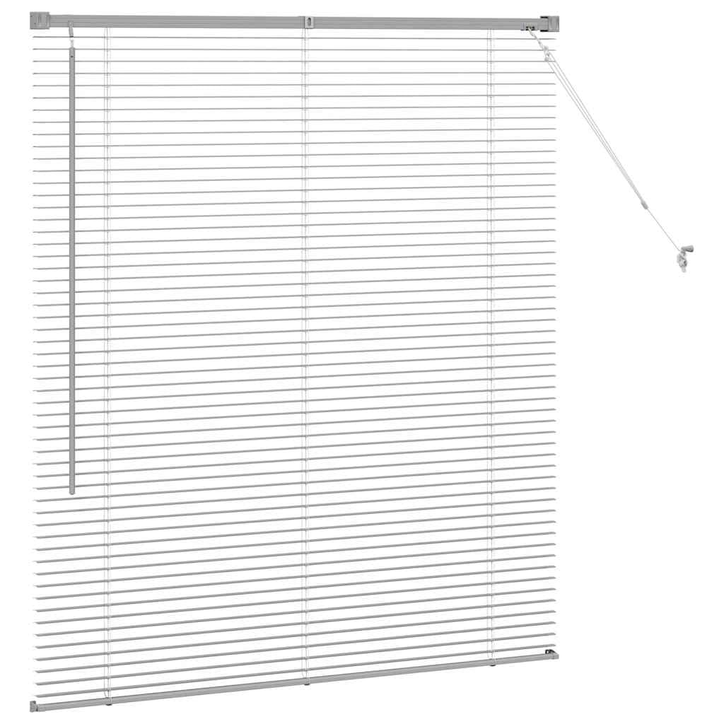 Stores Venitiens Argentes 130 x 110 cm Aluminium