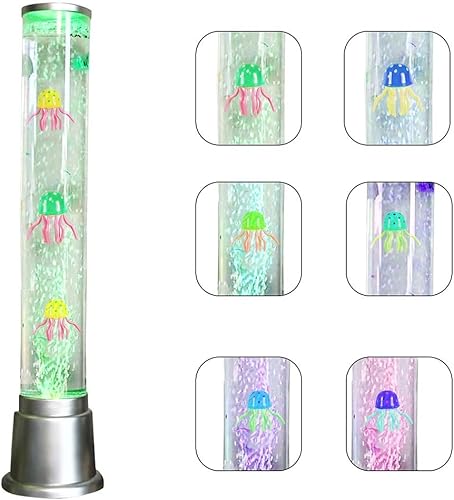 Shop LC - Lámpara eléctrica de medusas, lámpara artificial de acuario para tanque de peces falsos con lámpara de tubo de burbujas sensorial, luz disponible en Yaxa Venezuela