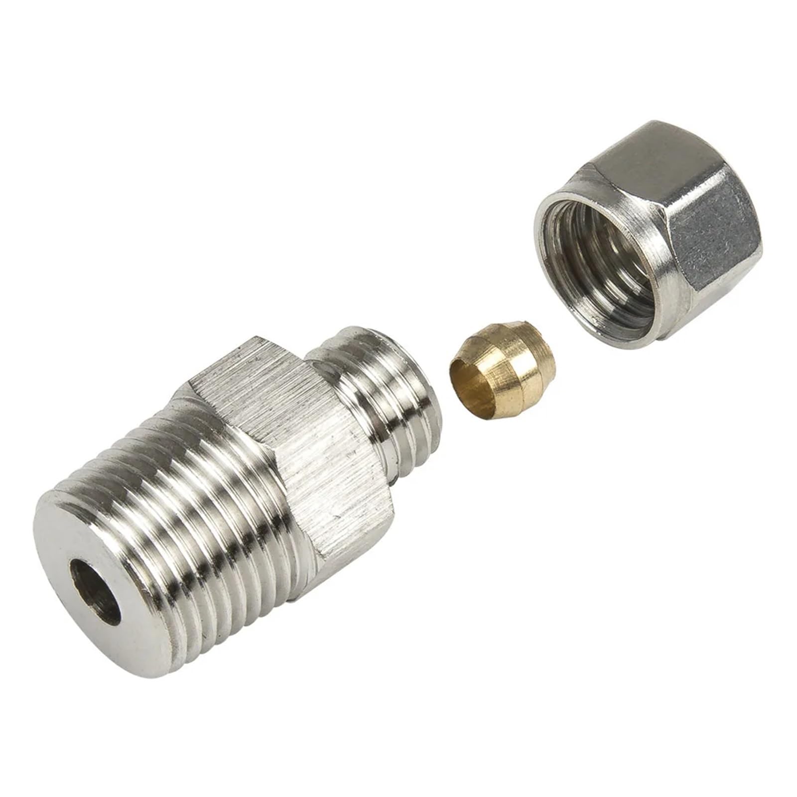 Tuerca de conexión móvil PT 3/8 para termopares e instrumentación de 6mm 6