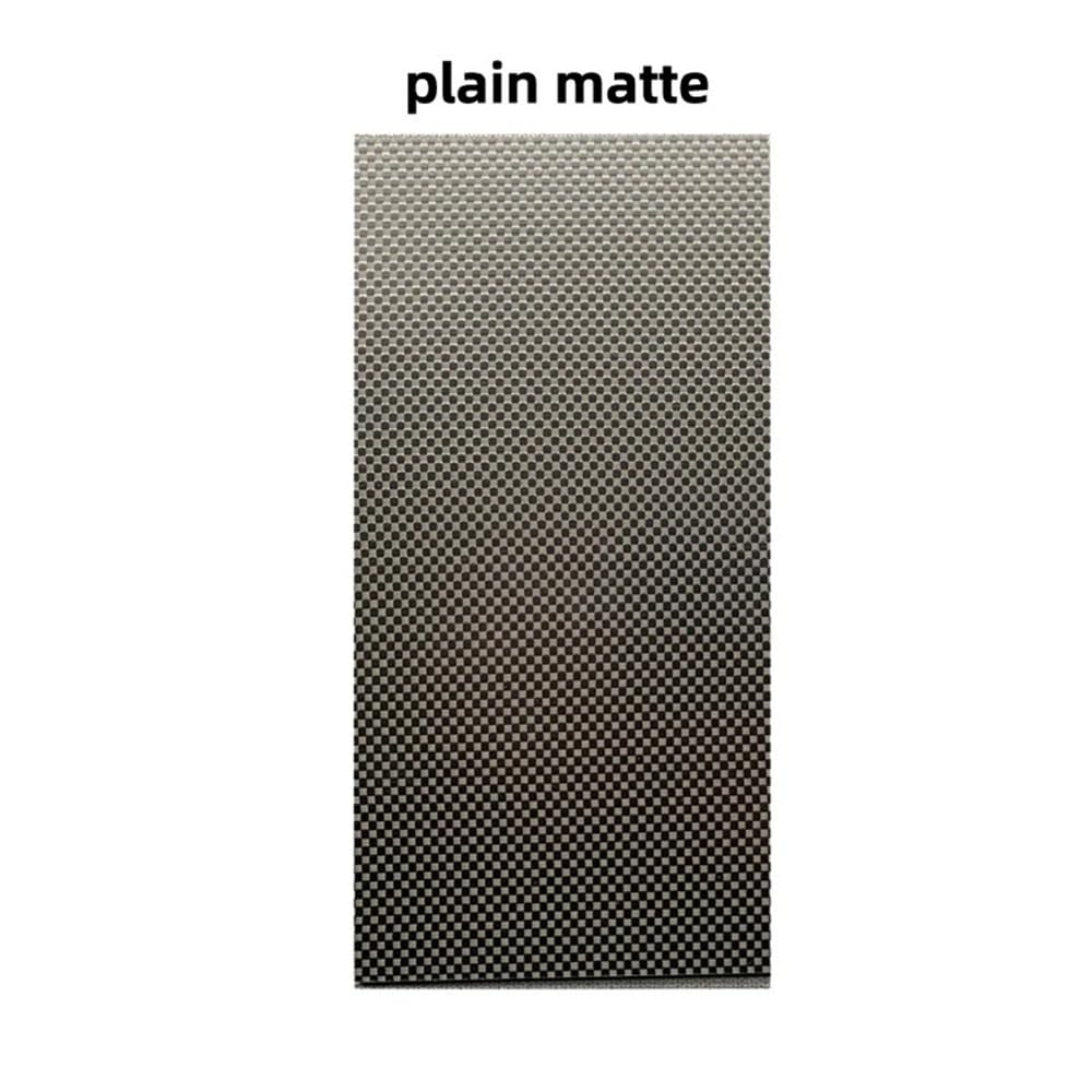 Scheda composita Foglio in fibra di carbonio 3K con finitura opaca a trama semplice, pannello nero ad alta resistenza 200x250 mm 1 pz(5.0mm)