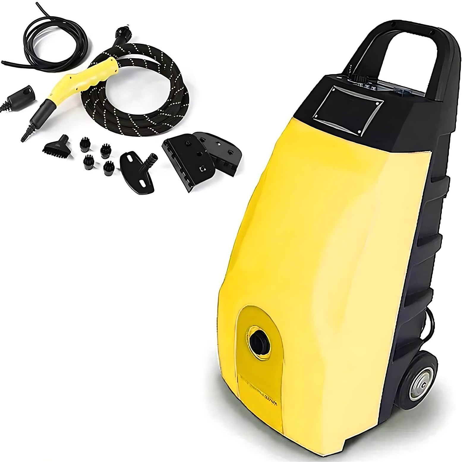Vaporizador Portátil Multiusos 6 En 1 Hidrolimpiadora a Vapor De Alta Presión De Mano 3.5L, Calentamiento En 40 Segundos, Ideal para Lechada, Suelos, Ventanas Y Coches, 110 °c/230 °F
