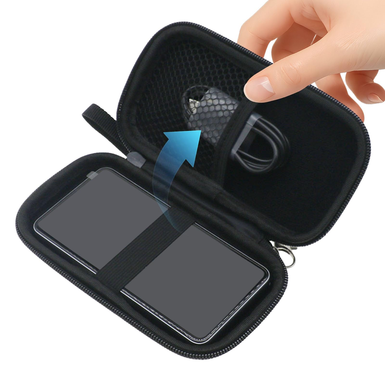 Funda protectora de EVA para S80 S85Pro Translator, carcasa rígida con correa de mano y cremallera, bolsa de almacenamiento portátil, Paquete de 10, Bolso de mano