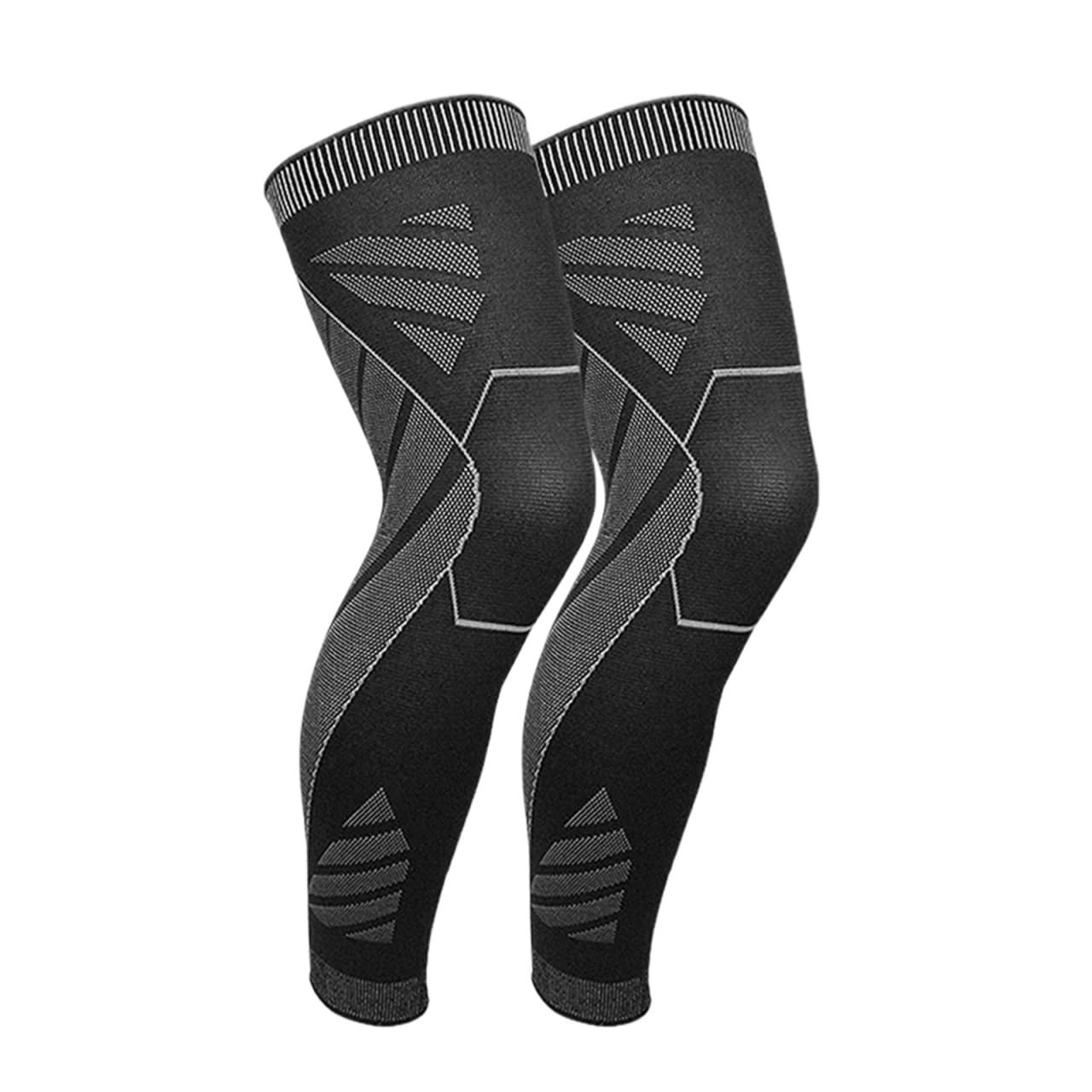 Mangas de compresión for piernas completas, rodilleras, soporte protector Adecuado para correr y andar en bicicleta