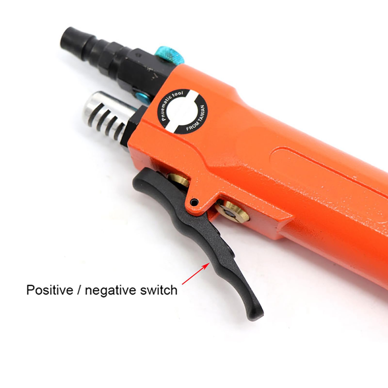 Utensile per rivettatrice pneumatica per M3 M4 M5 M6 M8 M10 - Rivettatrice efficiente e Potente con Testa Allungata, HF-703,HF-703
