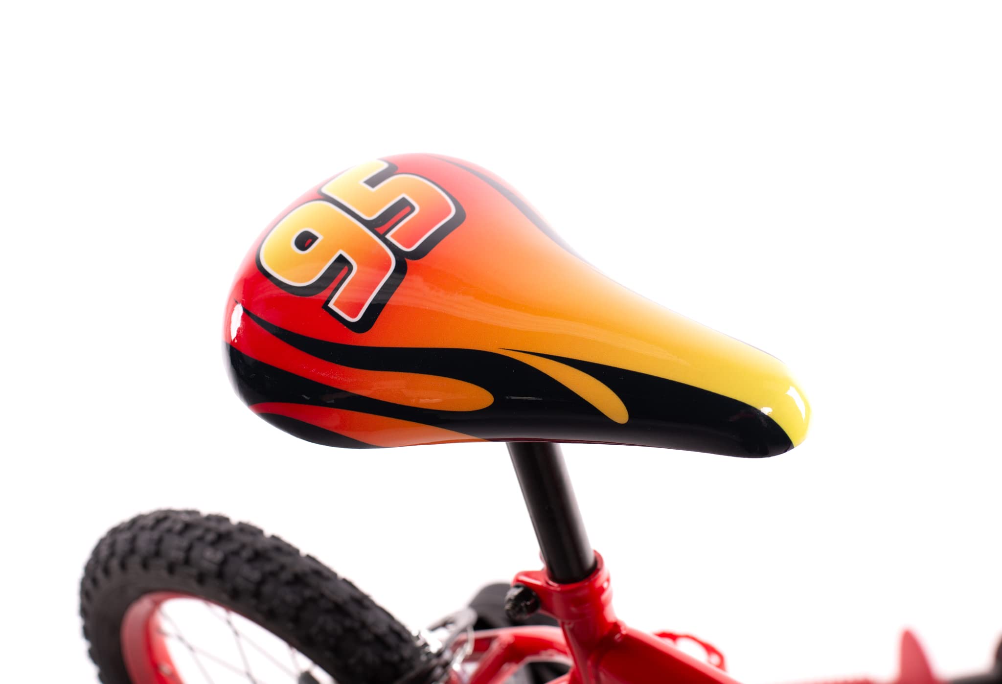 Huffy Disney Cars Luxury Unisex-Baby, 14 cali, czerwony