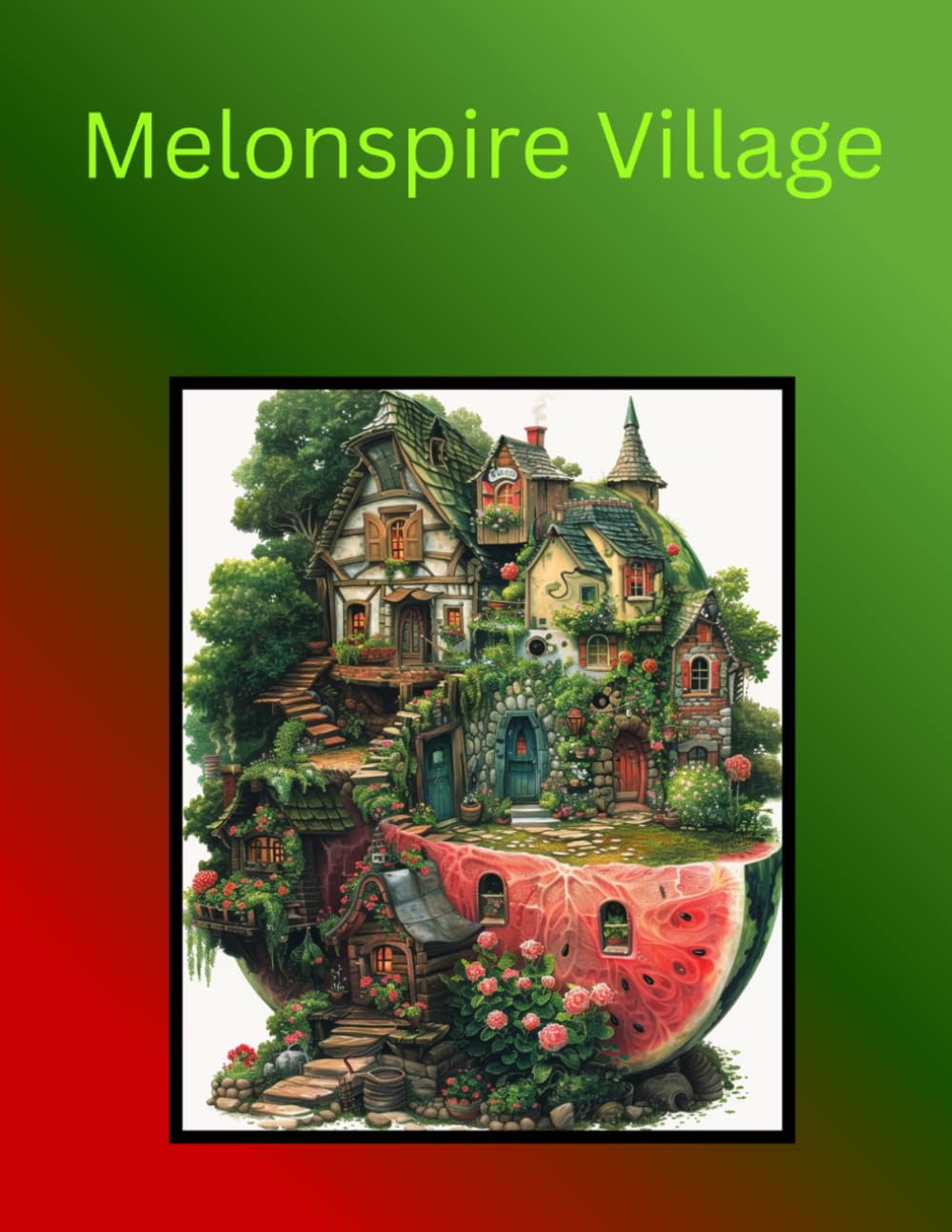 Melonspire Village (Mindfulness Coloring Books)