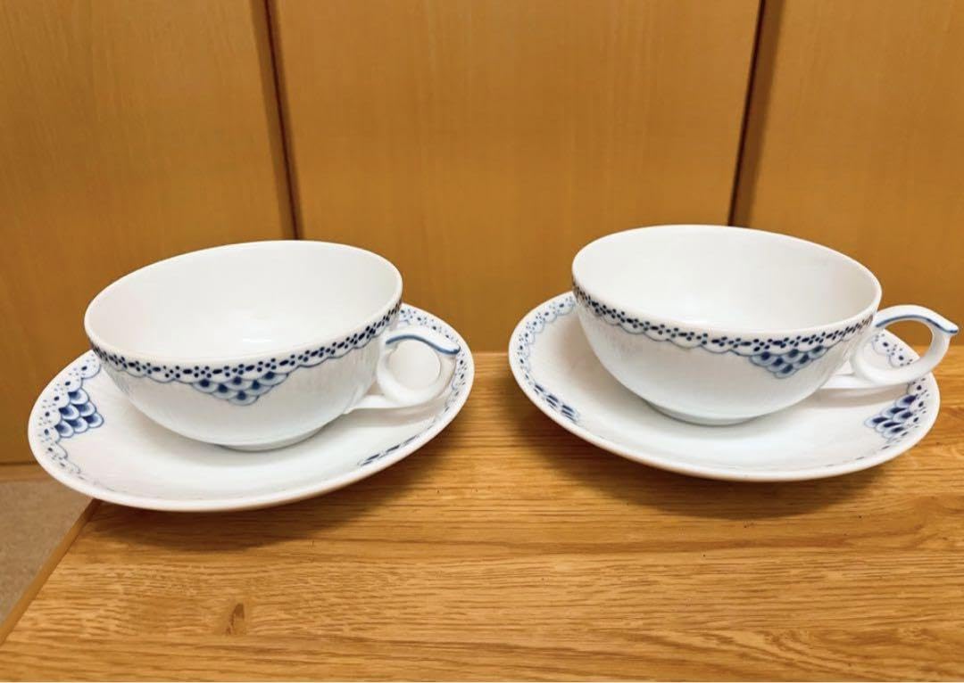 ロイヤル コペンハーゲンプリンセスティーカップ＆ソーサー2客セット
