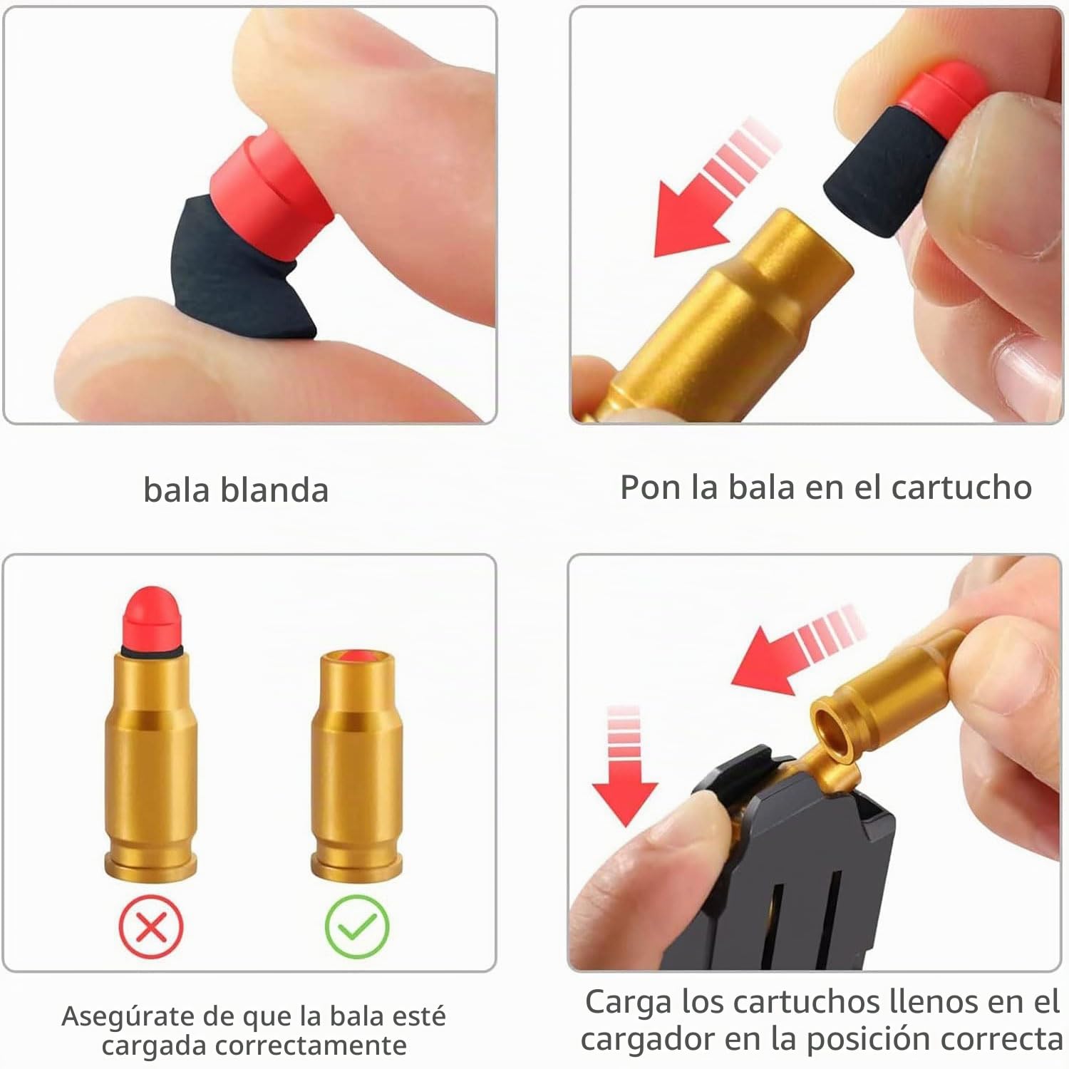 Pistola de Juguete M416 Suave - Pistola de Espuma Con Munición para Niños - 6 Regalos Infantiles