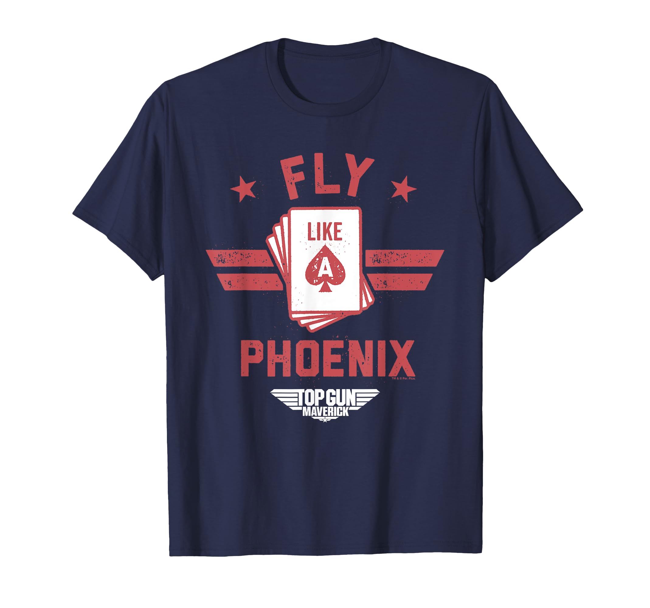 Top Gun MaverickFly Like A Phoenix Card Deck T-Shirt