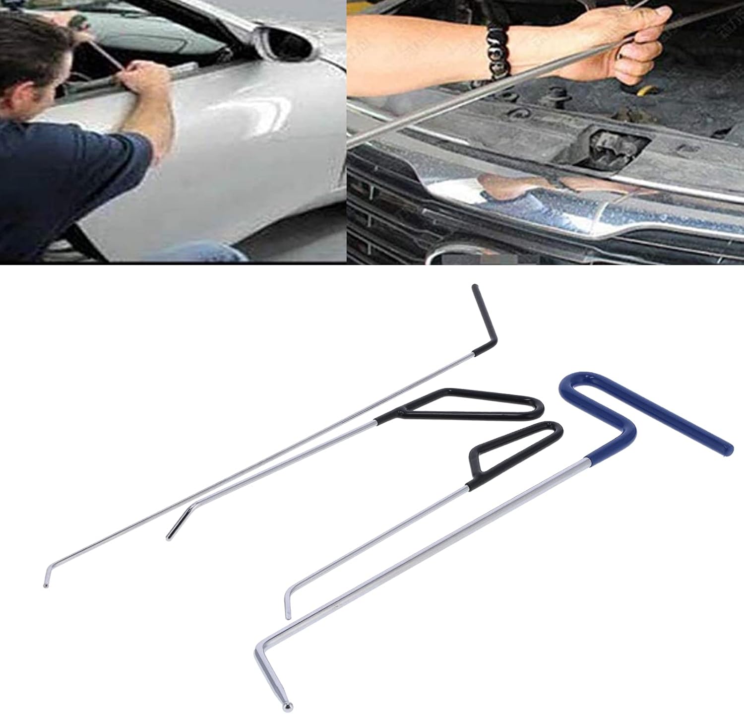 Paintless Dent Removal Rods Kit, Dent Repair Tools