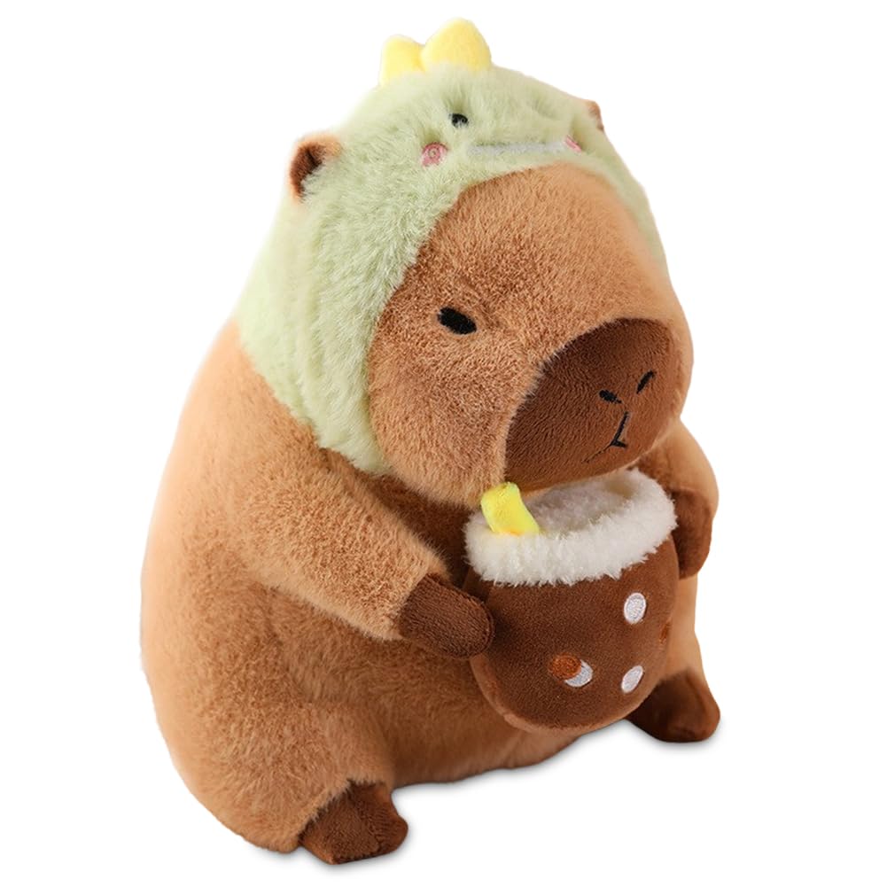 EUBSWA Capybara Plush 30cm, Soft Toy Capybara Plush Throwing Cushion Gift for Children (Dinosaur)