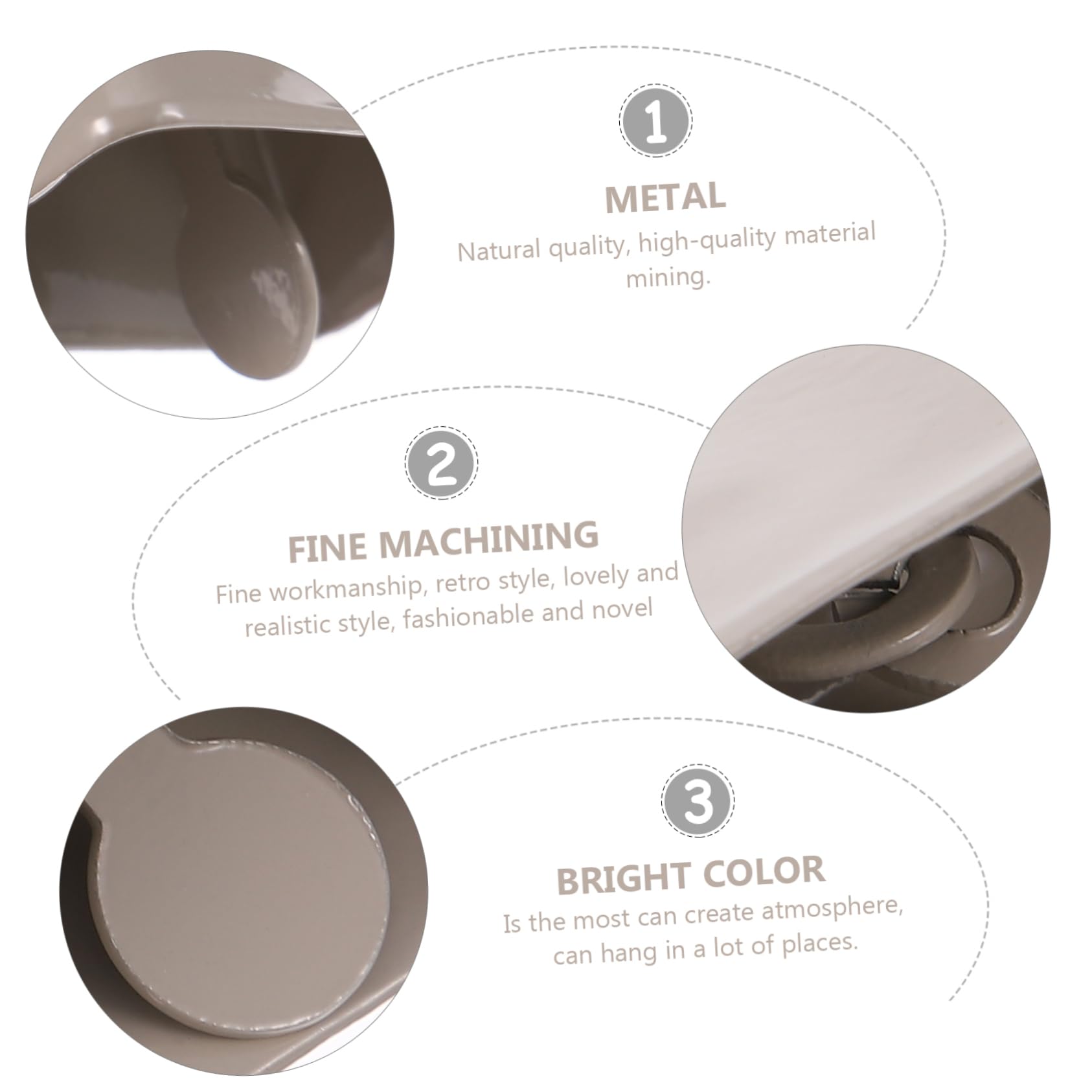 Gogogmee 2 Pcs Square Shape Cattle Bell Loud Ringing Bells for Farming Ornament Durable Material Elegant Design for Sheep Cow and Horse Use