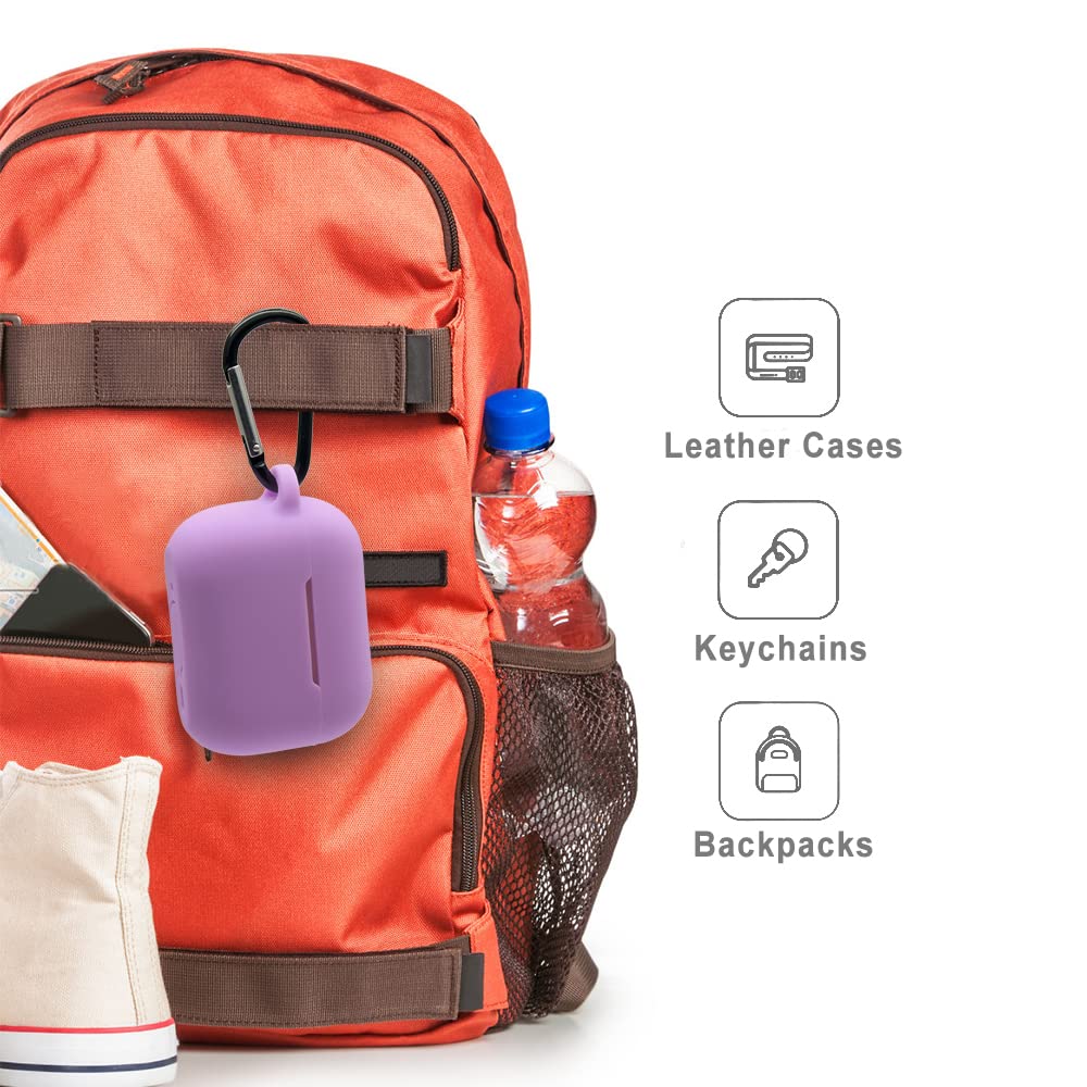 DiyGody Étui De Protection Pour Airpods Pro 2 Génération, Housse Scintillant En Silicone TPU Avec Porte-clés Perle Pour Filles, Coque Antichoc Anti-rayures Antidérapante Pour Airpods Pro 2 2022-Violet