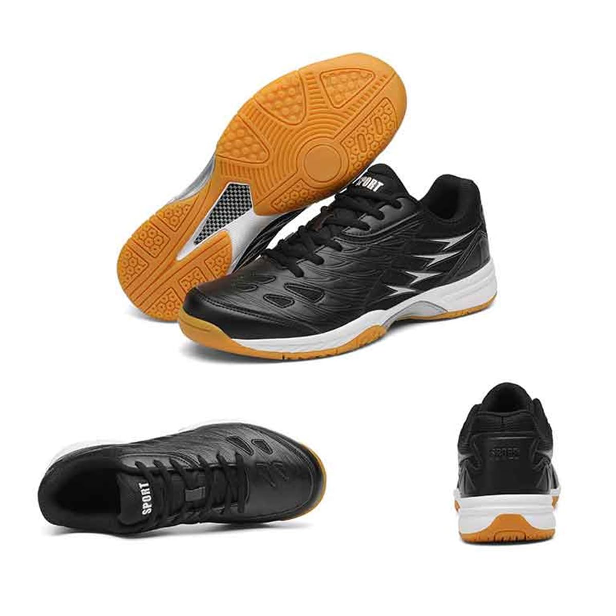 Zapatillas de Bádminton para Hombre Antideslizantes, Resistentes al Desgaste, Deportivas para Tenis, Cómodas, para Entrenamiento de Bádminton y Squash