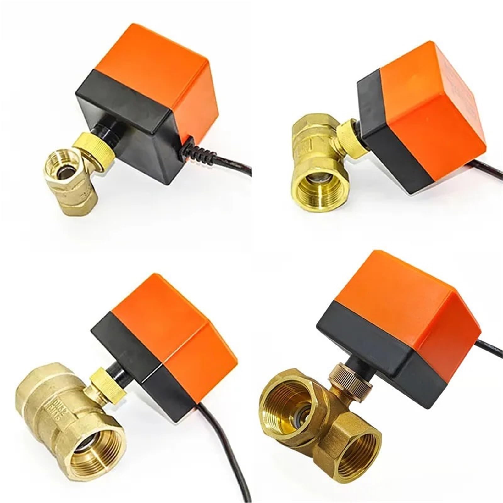 Vanne à boisseau sphérique électrique 3 voies 24V DN25 1 pouce pour contrôle d'eau