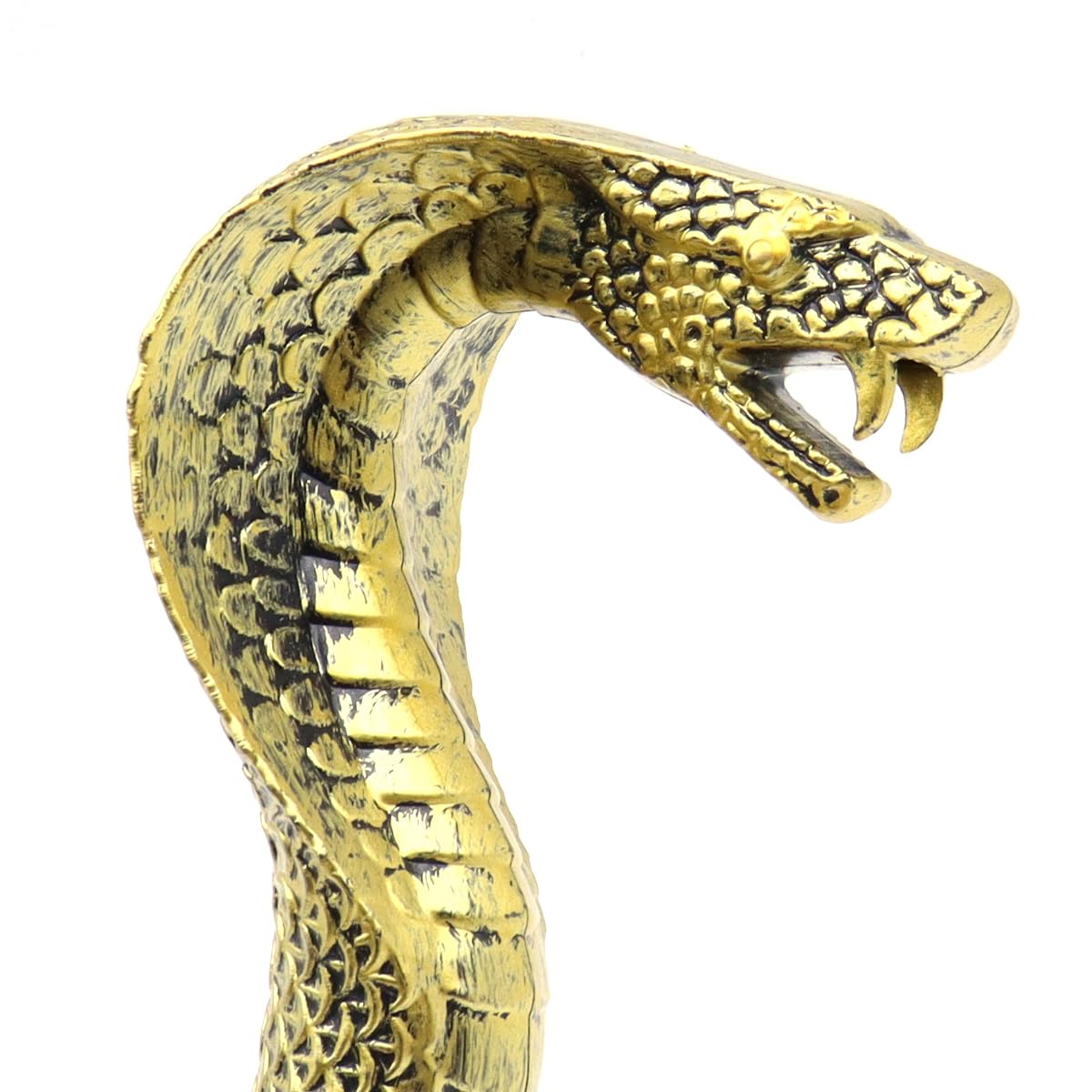 2 Pezzi Canna Egiziana Scettro Egiziano con Testa di Serpente Dorato e Scettro con Artiglio Dorato Scettro Egiziano per Halloween Giochi di Ruolo Tema Costume Accessori di Carnevale