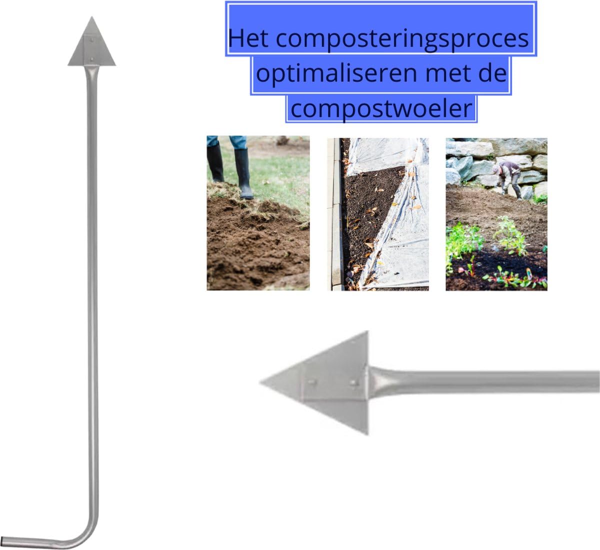 Voleur de Compost - bac à Compost - Compost - récipient à Compost - tisonnier à Compost