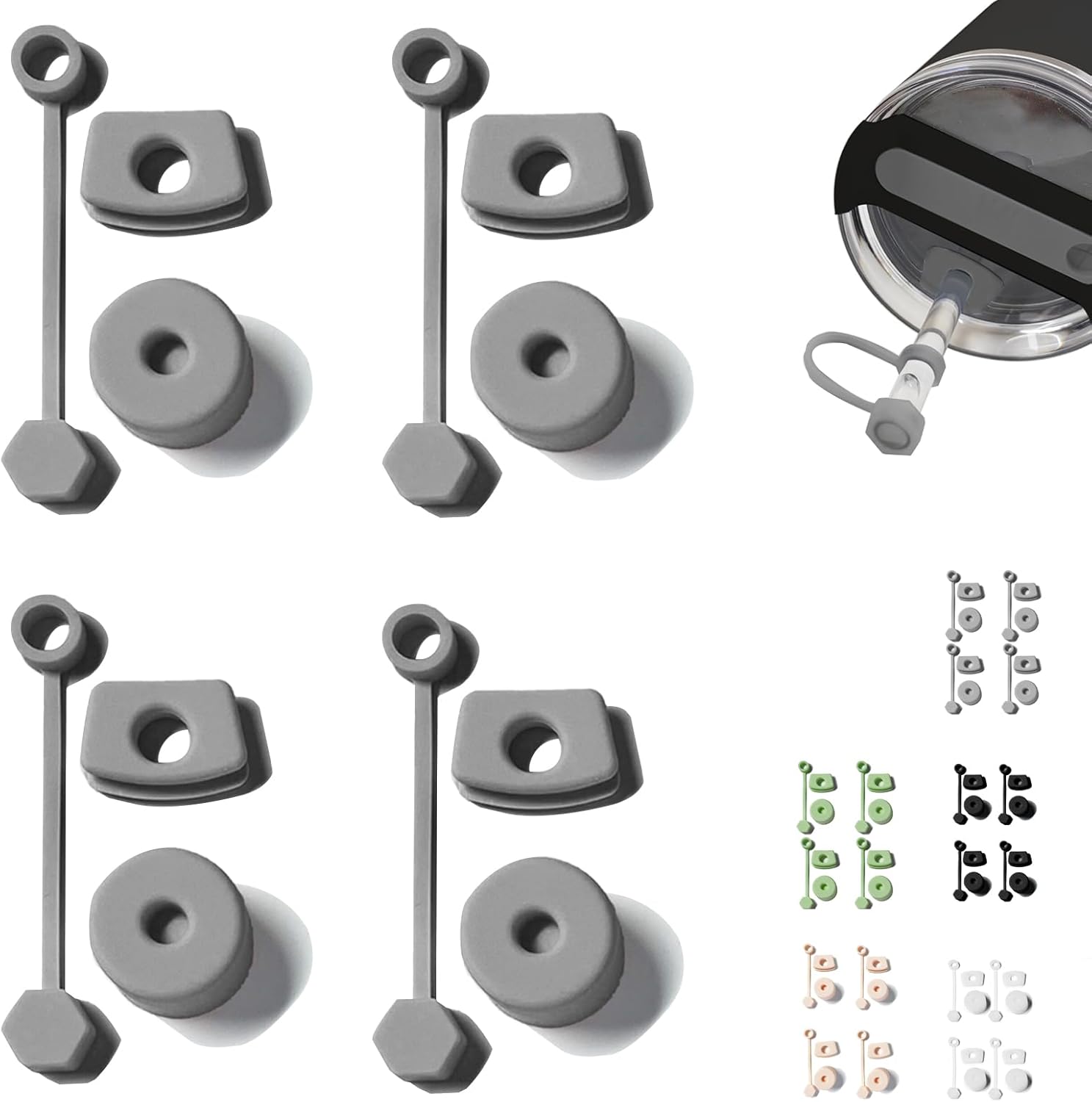 DUNLAGUE Spill Stopper for Stanley Cup 2.0 30oz & 40oz Set