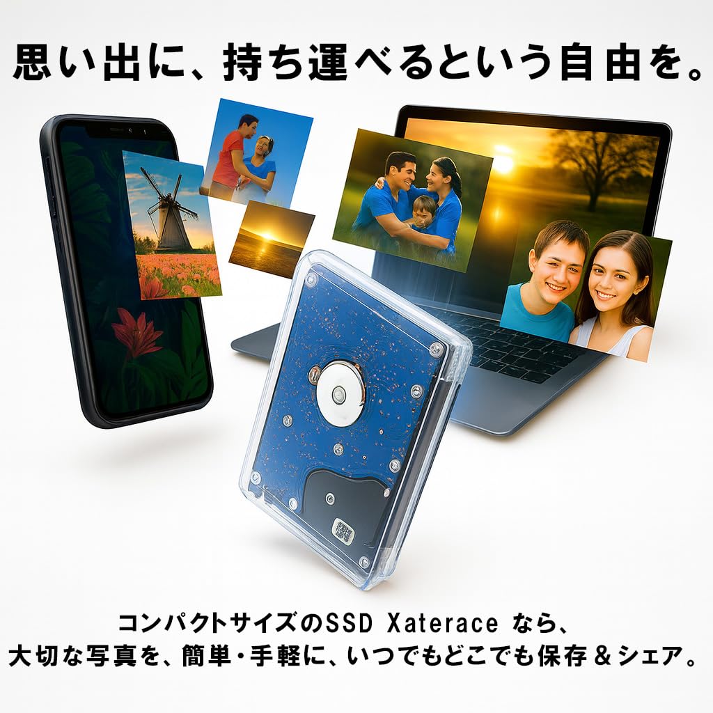 Amazon | 【整備済み品】Xaterrace HDD 外付け type-c type-a SATA