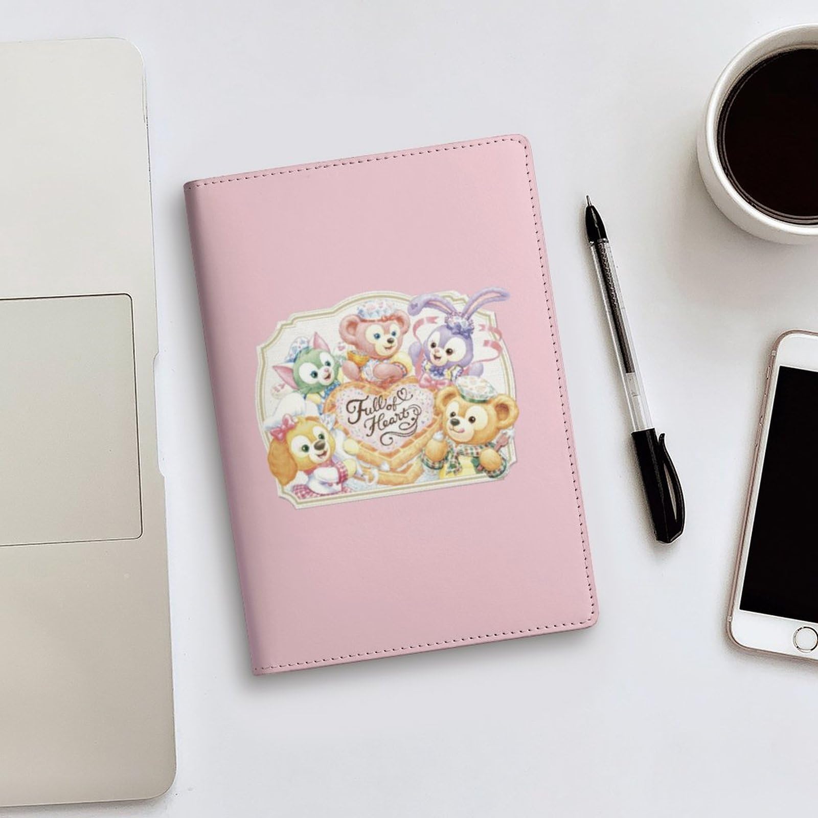 Amazon | ダッフィー フレンズ ノートカバー 20.7×14.2×1cmサイズ PU