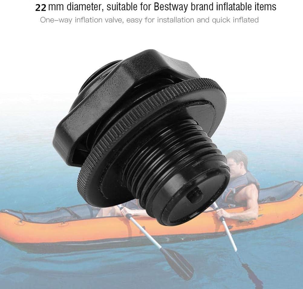 Jowxsx 2 tappi per valvole per kayak, valvola a vite, universale, di ricambio per gonfiabili, materassi ad aria, barche da pesca, canoe, barche da 22 mm