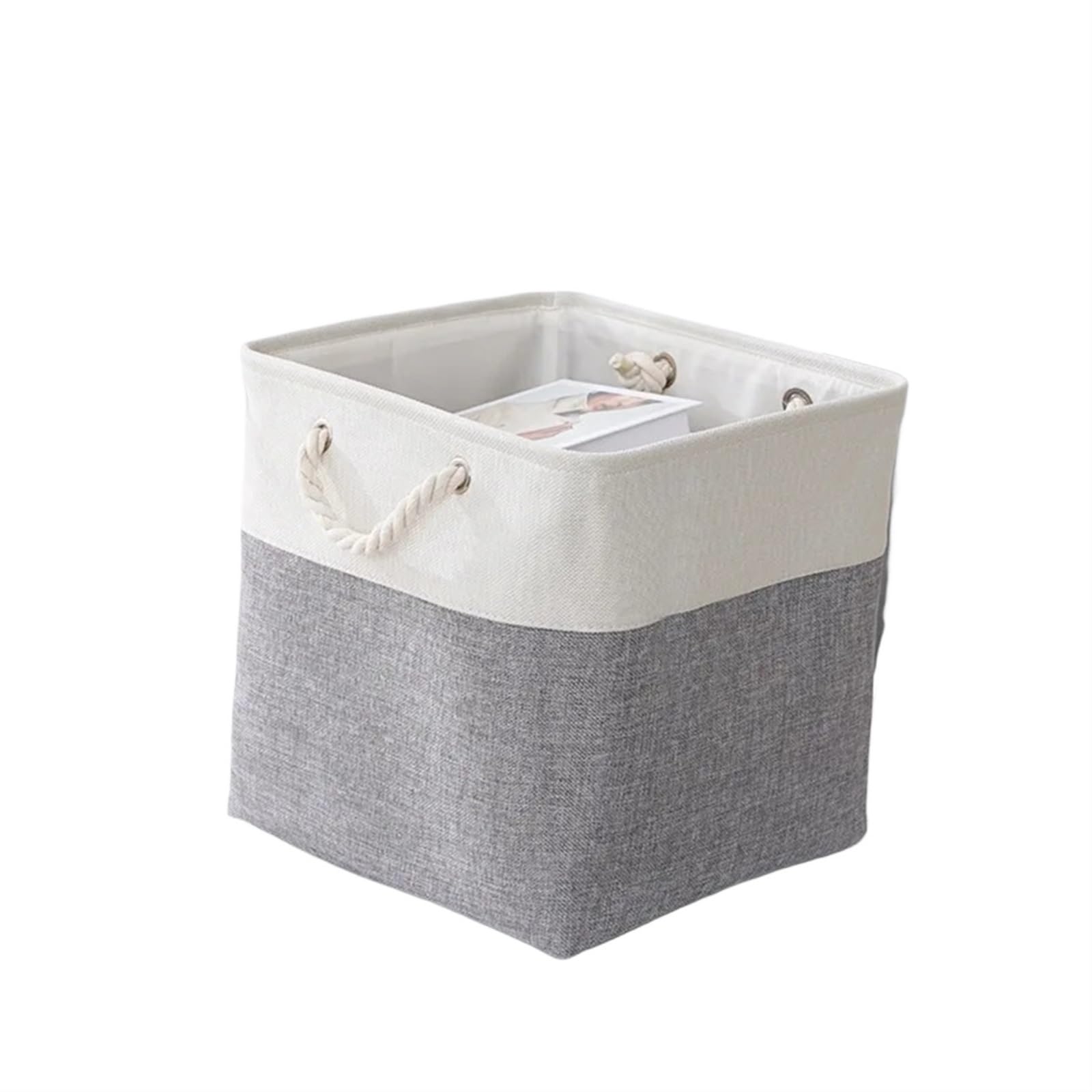 Folding Laundry Basket Household Storage Collapsible with Liner for Dorm and Family
