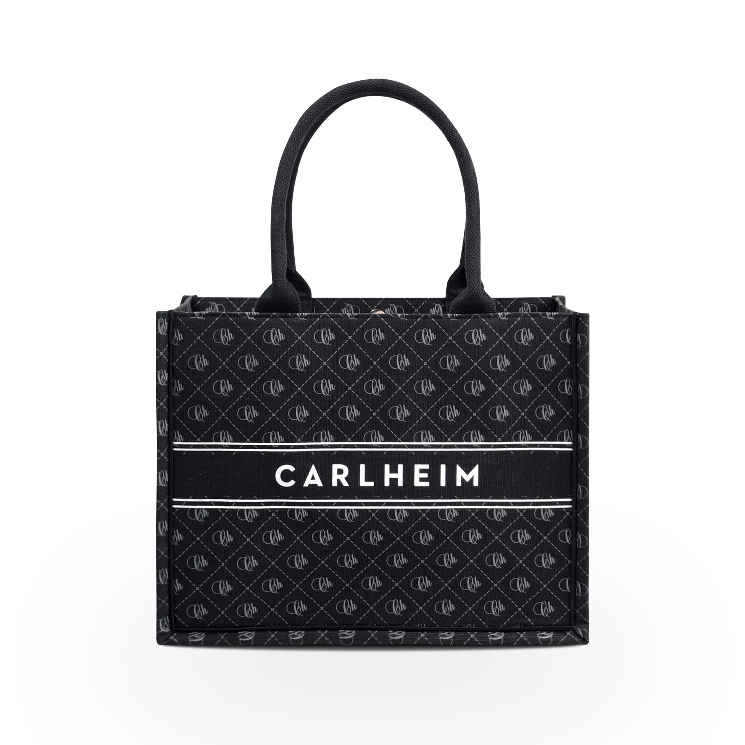 Carlheim Tote Bag Canvas, black, standard size, Minimal
