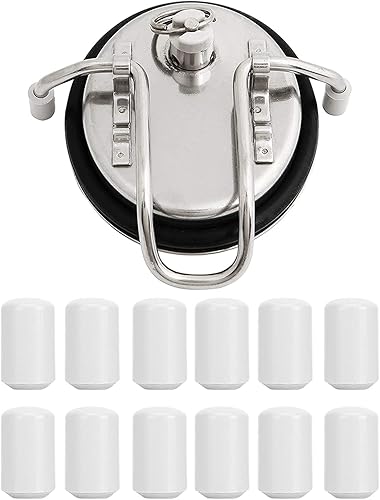 Miniatura 6 de Pie de tapa de barril, 12 piezas de plástico para barril, color gris, nueva tapa de barril de repuesto para piezas de barril de cerveza casera,