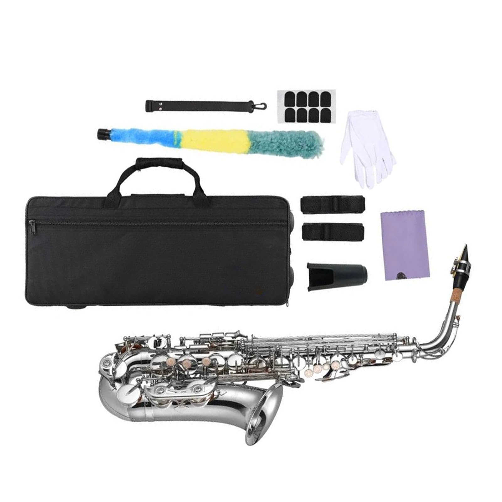 Saxofón alto en mi bemol Instrumento de metal adecuado para principiantes y jugadores profesionales