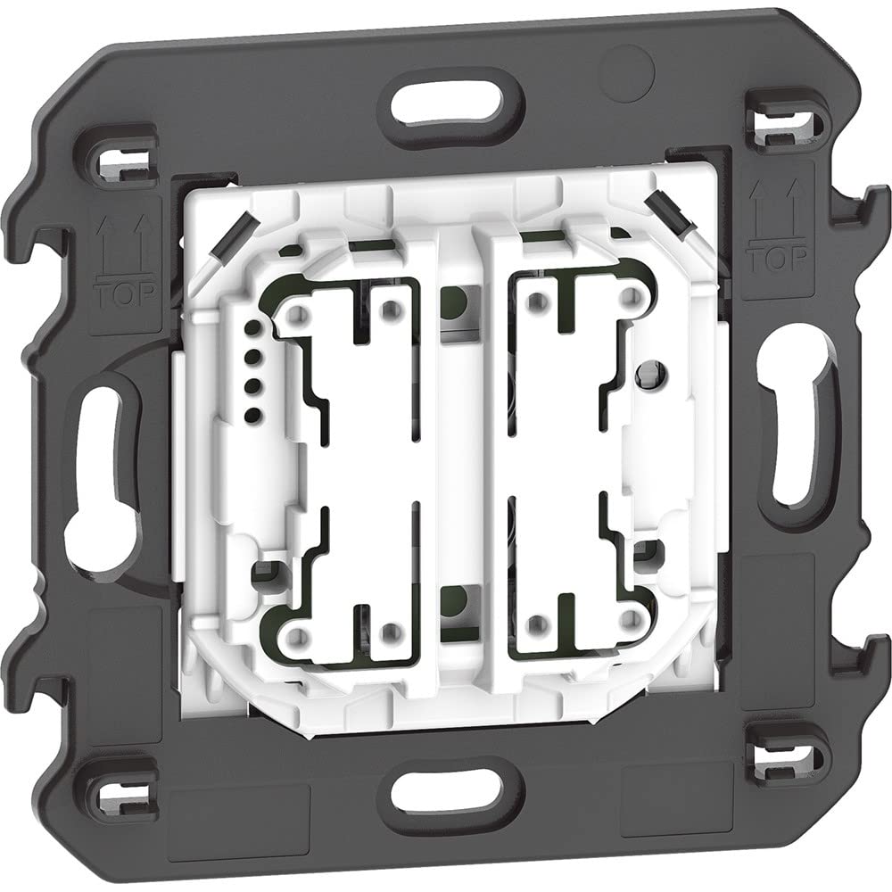BTICINO Comando 4 Scenari Living NOW K4575CW, Comando Centralizzato per Luci, Tapparelle e Prese Smart, Interruttore WiFi con Batteria, Superficiale, Controllo da Remoto, Automazioni, Smart Home