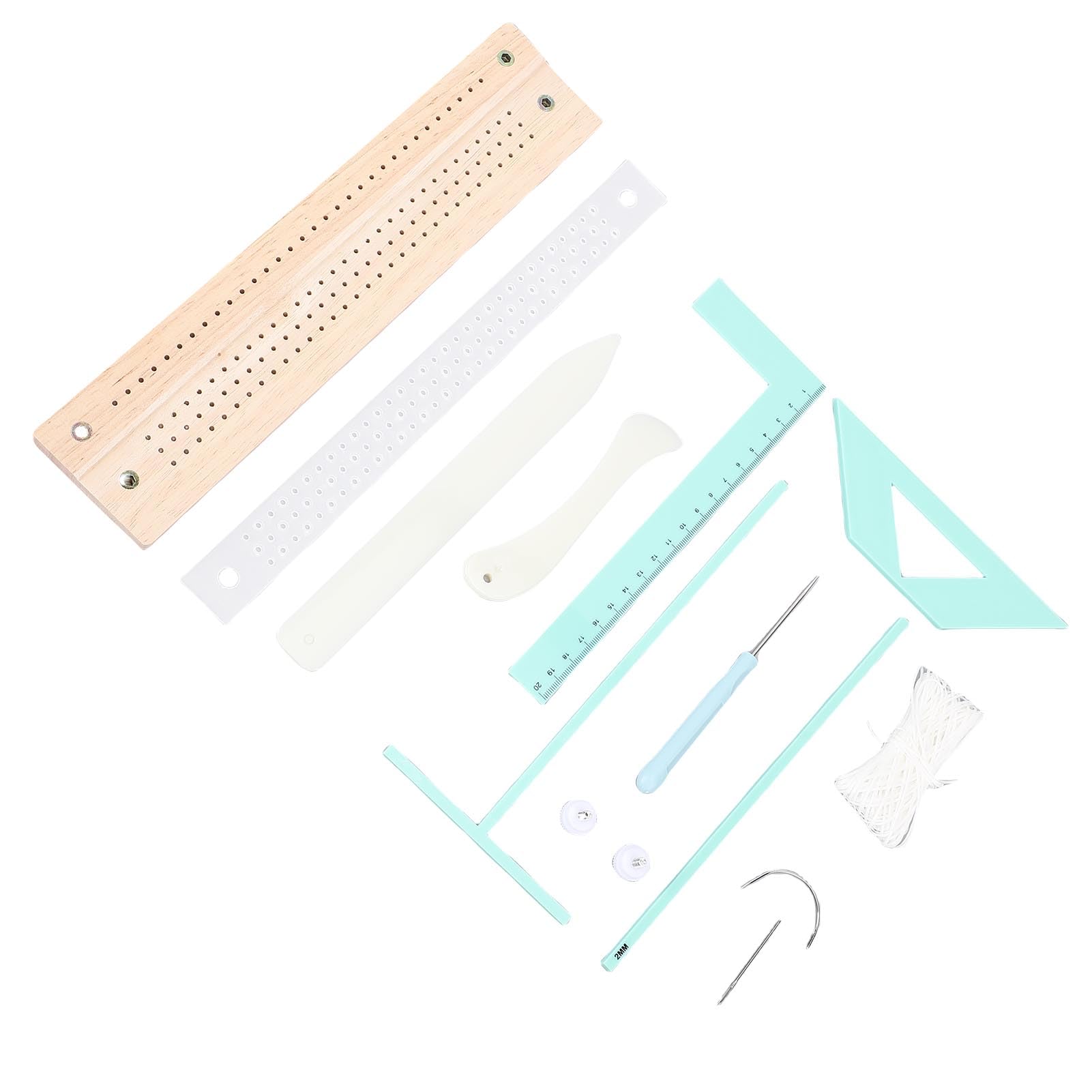 Kit de suministros de encuadernación, juego de herramientas de encuadernación portátil multifuncional para álbumes de recortes, juego de herramientas de