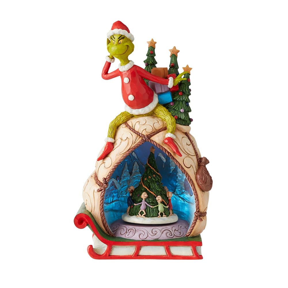 Amazon.com: Enesco Dr. Seuss Grinch Jim Shore Santa Grinch