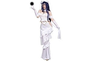 Overlord Albedo Cosplay Costume Off the Shoulder Dress