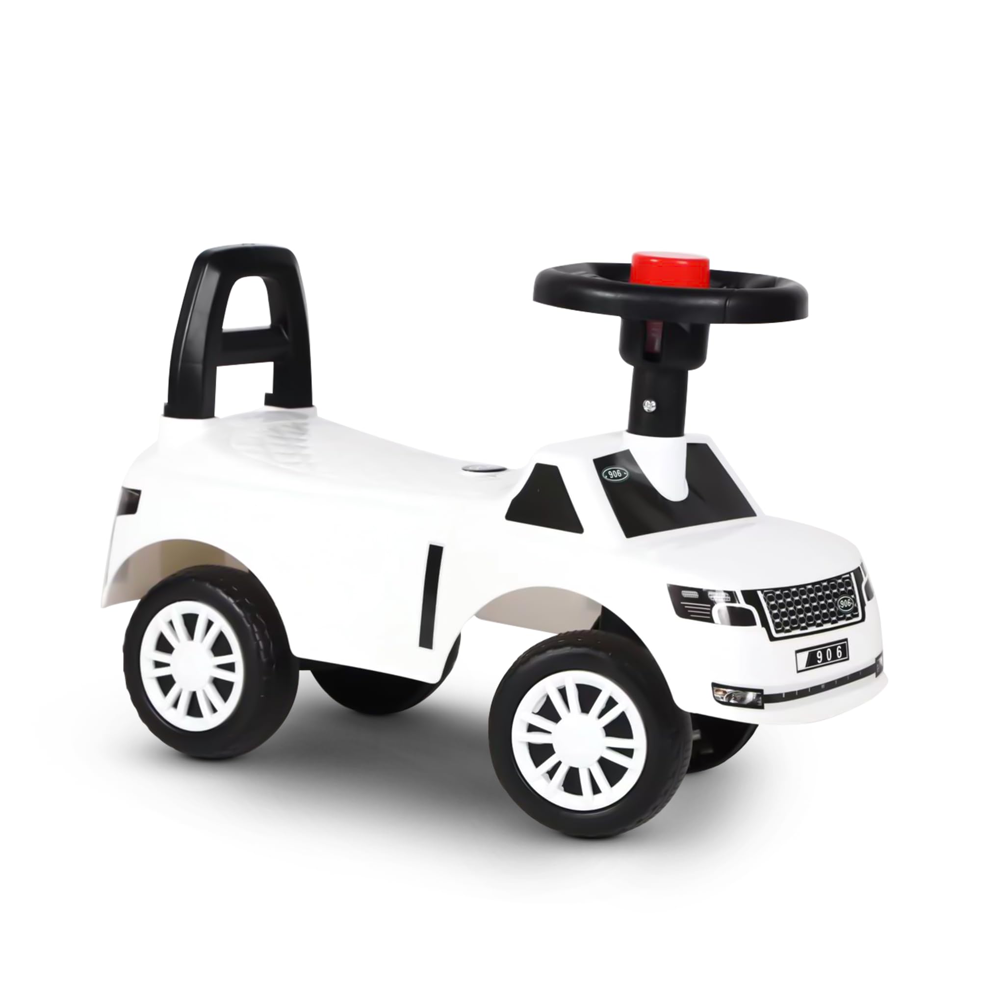 Baybee Ride on Car for Kids, Toddler Push Car for Kid with Horn Button, Storage & High Backrest| Baby Car | Push Ride on Car for Kids to Drive 1 to 3 Years Boys Girls (White)