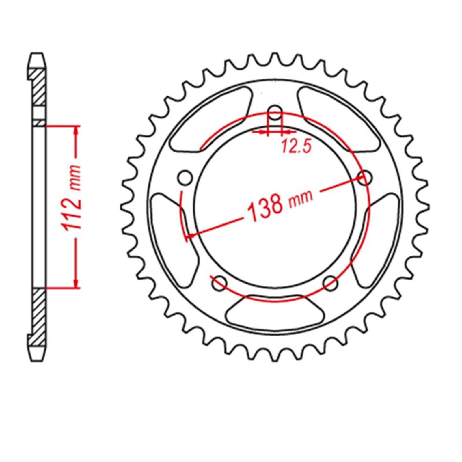 Piñón de transmisión para Honda CBF600 PC38 2004-2007 CBR600 PC31 1997-1998 CBF CBR 600 Piñón Y Corona para Motocicleta 525 CNC 15T 43T (Delantero Trasero)(15T 43T)
