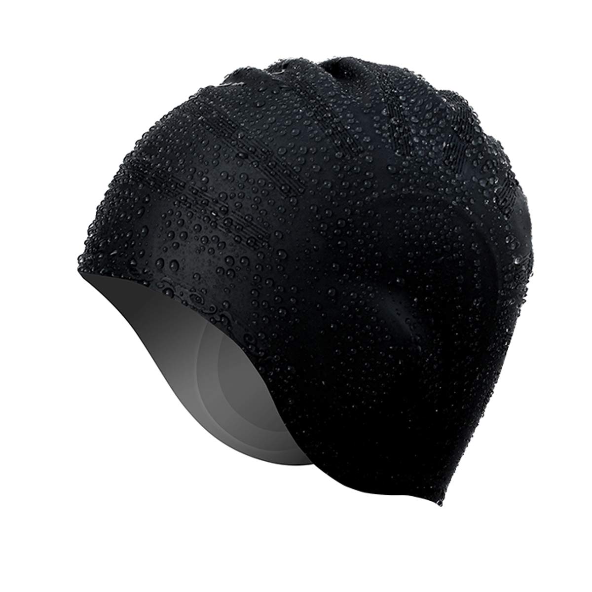 Silicone Swim Cap Cover Ears Swimming Hat Women Men Swimming Pool Caps Long Hair Protection