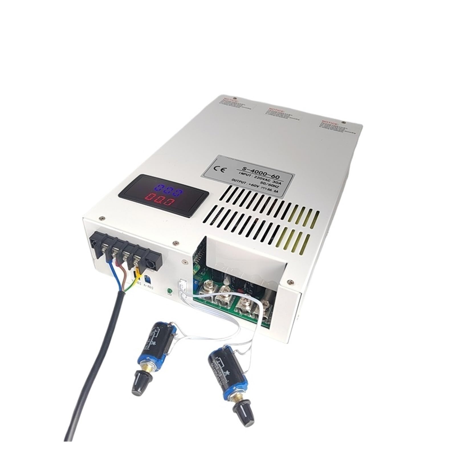 BRODEFUP AC to DC 4000W Voltage Ajustable Switching Power Supply 0-24V 36V 48V 55V 60V 72V 80V 90V 100V 110V 200V 220V 300V(0-60V 0-66A)