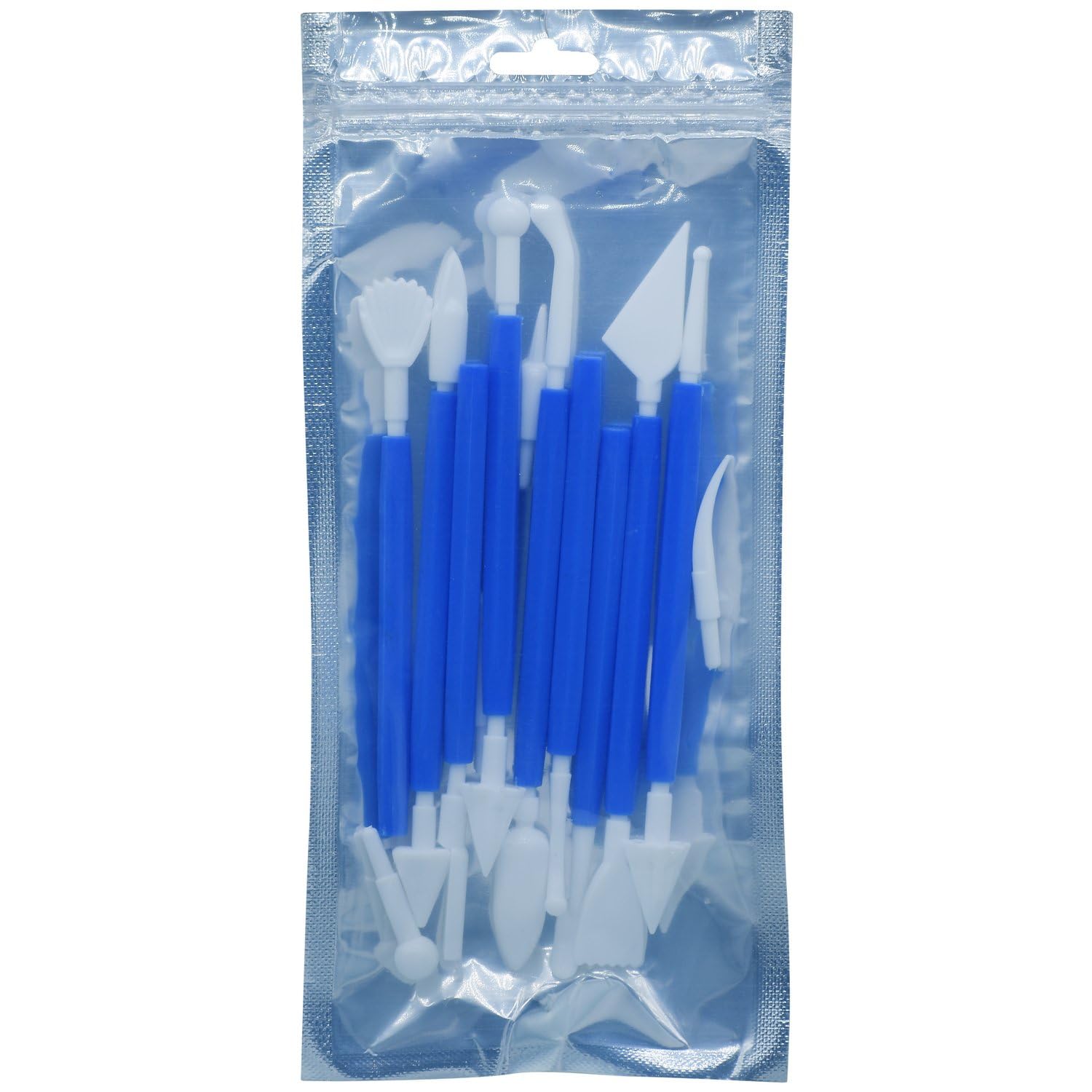 Aadya Crafts Clay Modelling Tools Set, Plastic, Double-Ended, 9 Pcs, for Sculpture, Fondant Cake Decorating, A6413 2