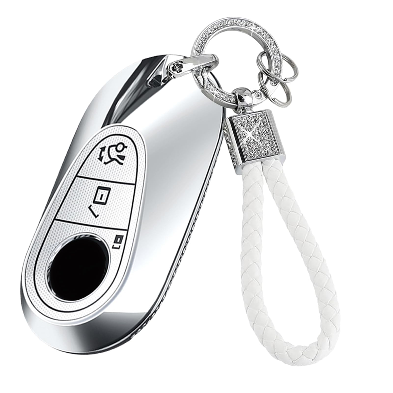 Ysbxitu Key Fob Cover Compatible with Mercedes S G E C-Class, W223 S350 S400,Key Protective Cover,Decorative protection