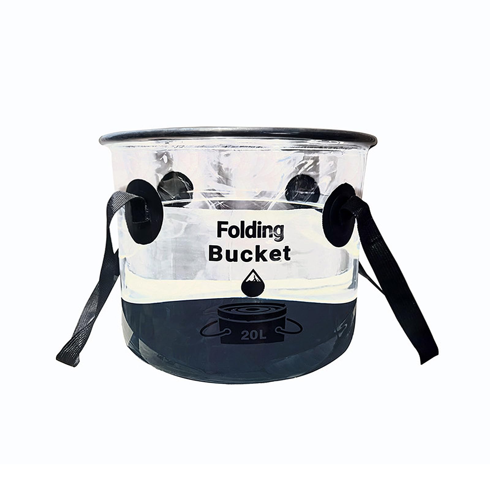 Secchio Pieghevole 16,8L - Silicone, Portatile Per Campeggio, Giardino, Lavaggio Auto - Foto 2