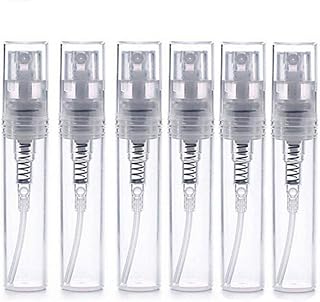 erioctry 6 Pieces Clear Refillable Glass Makeup Spray Bottles 3ml 2ml 2ml 3ml 5ml 5ml