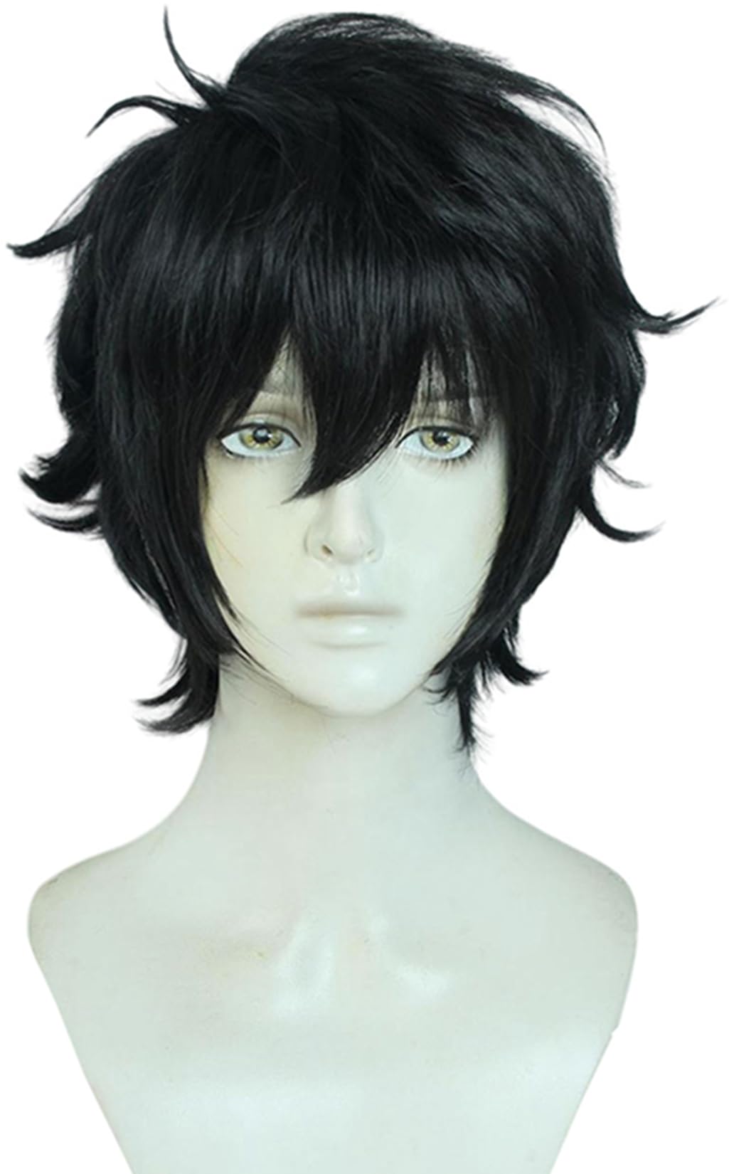 Amazon.co.jp: 松田陣平 コスプレウィッグ 黒髪 メンズウィッグ かつら