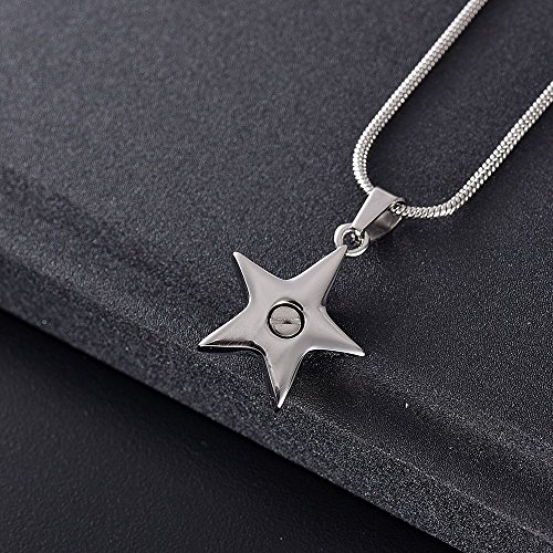 Oinsi Hold Clear Crystal Star Cremation Urn Jewelry Holder Memorial Keepsake Necklaces for Ashes3