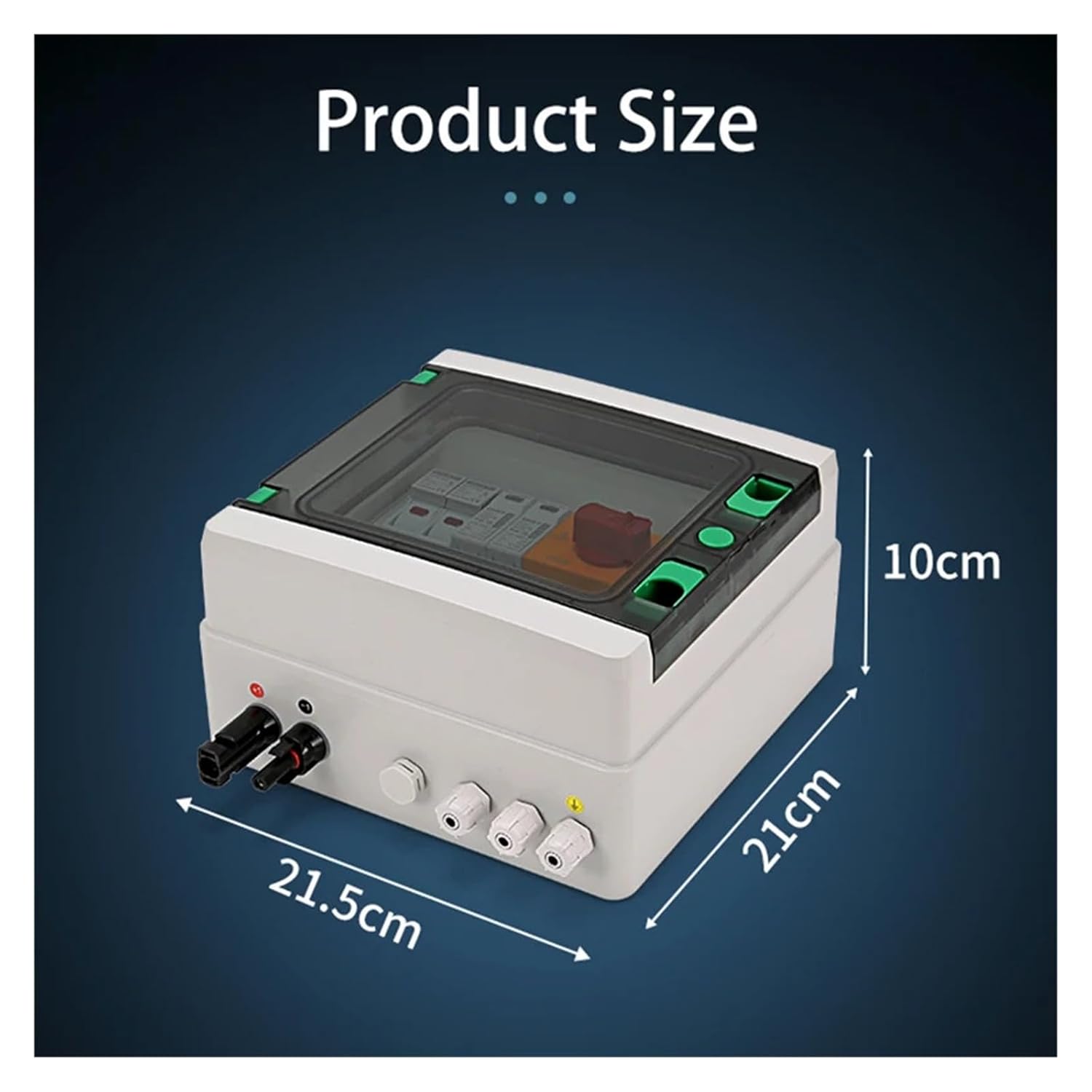 IP65 Single-Input, Single-Output 1000V DC Distribution Box/Junction Box